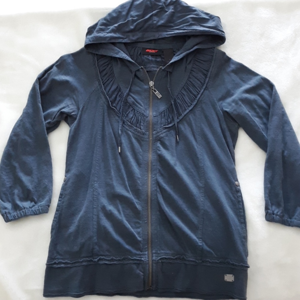 Dkny zip up shirt